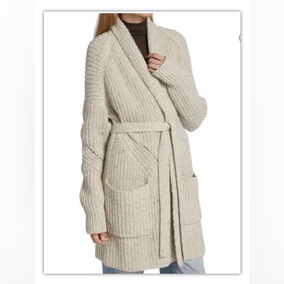 $565 RAG & BONE Eco Donegal  Wool Blend Cardigan Sweater| - Picture 1 of 6